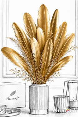 Zwaan - 30-33 cm - goudkleurig